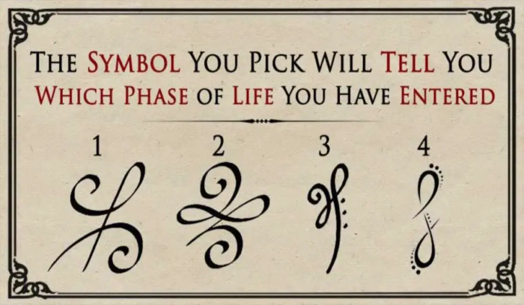 The Symbol You Pick Will Tell You Which Phase of Life You Have Entered