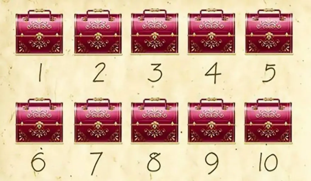 The Test for Extrasensory Perceptions, Three of Caskets Have Gold. Which are they?