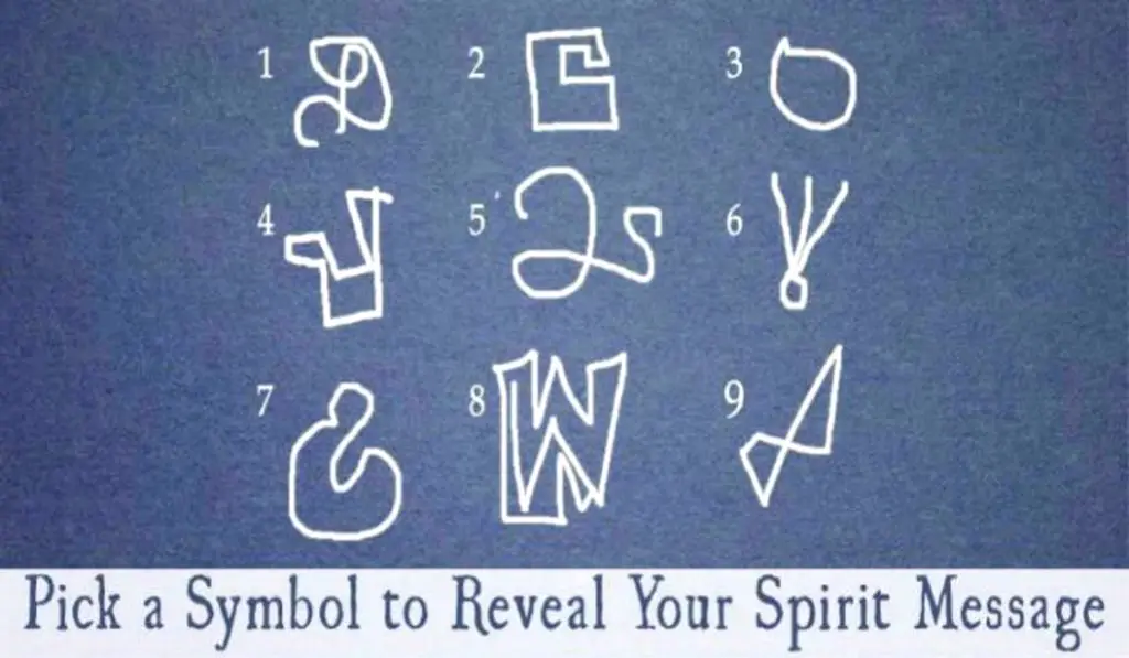 Intuitive Reading Test Choose One Symbol to Reveal Your Spirit Message