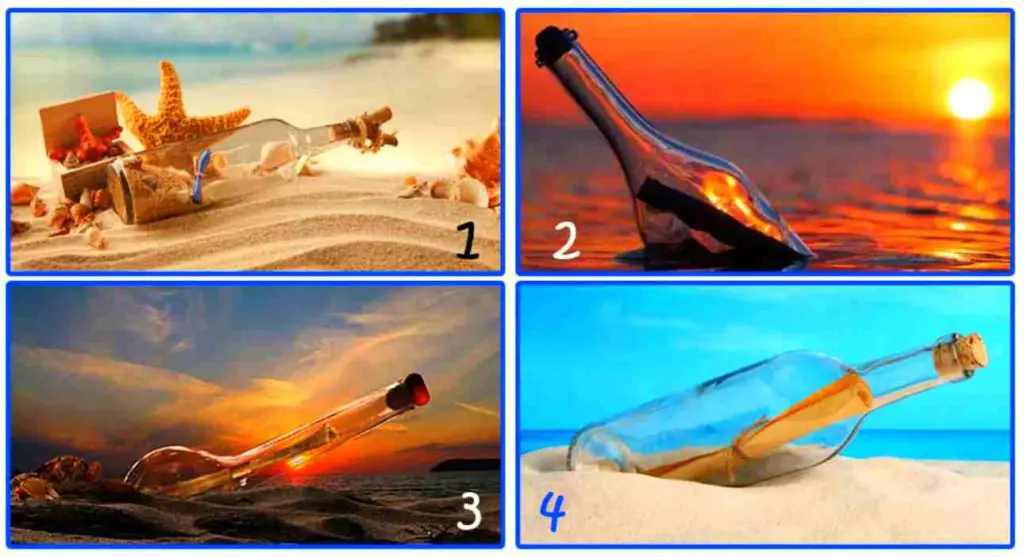 Receive a Special Advice About Your Future Goals by Choosing one of the Bottles