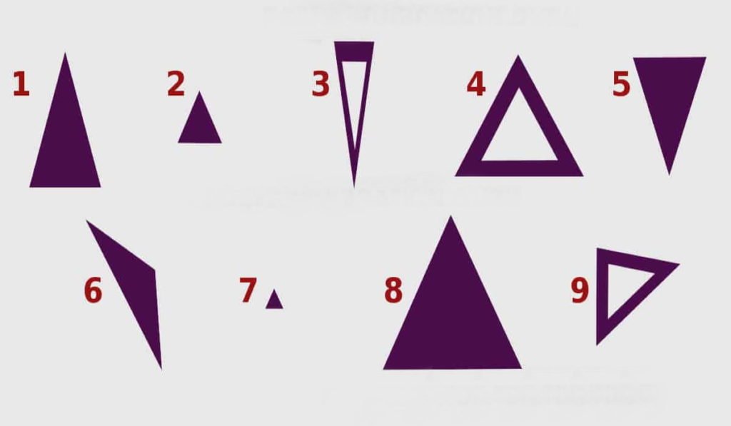 Which Triangle Do You Choose Your Answer Reveals a Lot About Your Life Mindset