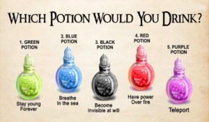 Which Potion Would You Drink Make Your Dreams Come True